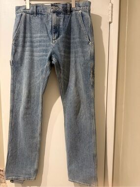 Kith Men’s Straight-leg Carpenter/Painter Pants (Light Blue Denim, Men’s 33)